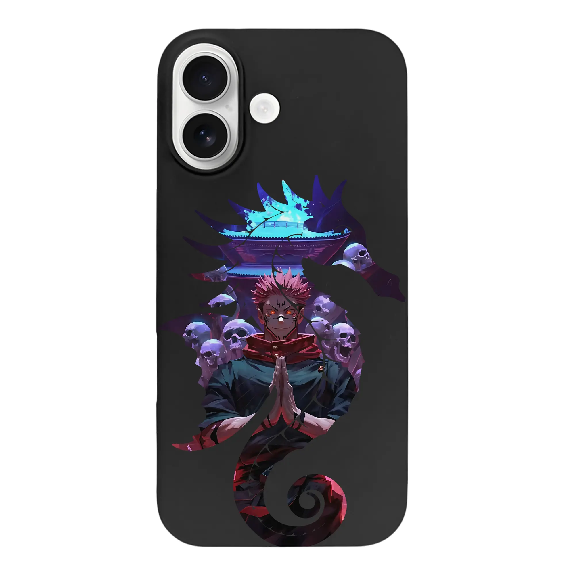 呪術廻戦 グッズ,両面宿儺 - iPhone 17 シリーズ シリコンケース 薄型 耐衝撃 指紋防止 ソフトタッチカバー 精密フィット 傷防止 保護ケース iPhone 17/17 Air/17 Pro/17 Pro Max 対応